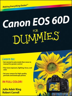 cover image of Canon EOS 60D For Dummies